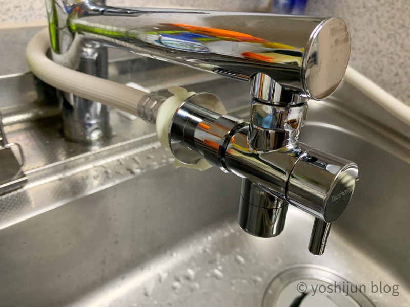食洗機用の分岐水栓が取り付けられない場合でも食洗機を使えるように 