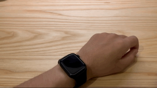Apple Watch 画面　表示時間