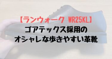 【ランウォーク WR25KL】ゴアテックス採用のオシャレな歩きやすい革靴